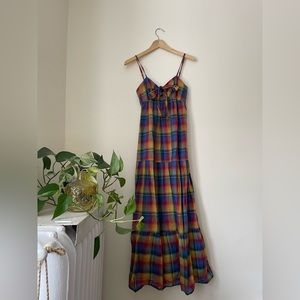 Vintage Gap plaid maxi dress